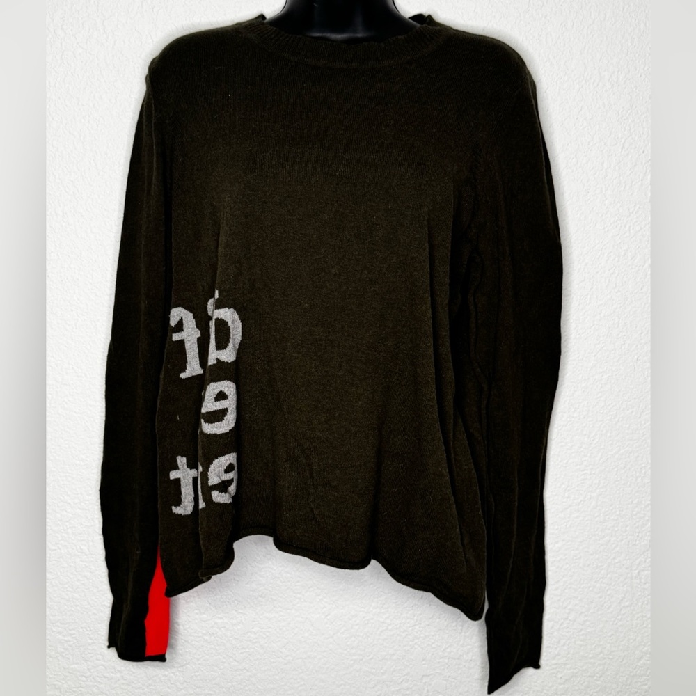 RARE Lisa Todd “dif er ent” cotton/cashmere blend sweater.  Size M.